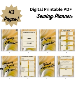 The Ultimate Sewing Planner | Printable PDF & Digital Planner