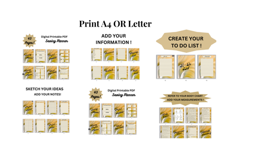 The Ultimate Sewing Planner | Printable PDF & Digital Planner